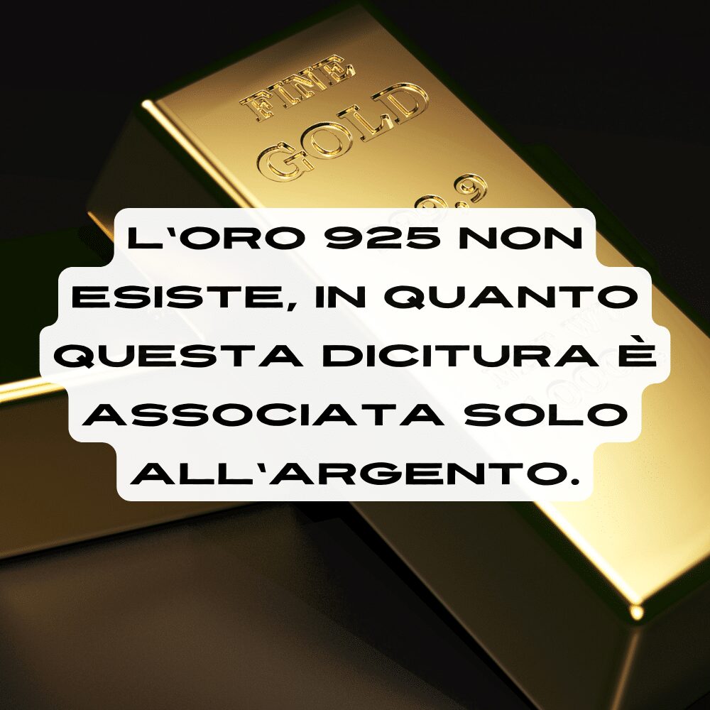 Differenze tra oro 925 e argento 925