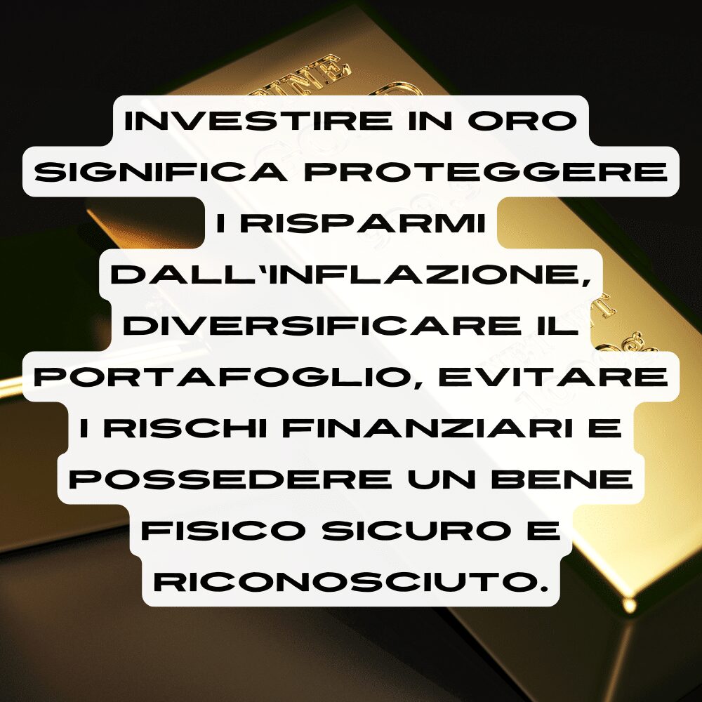 Investire in oro pro e contro